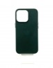 Чехол leather case (MagSafe) green